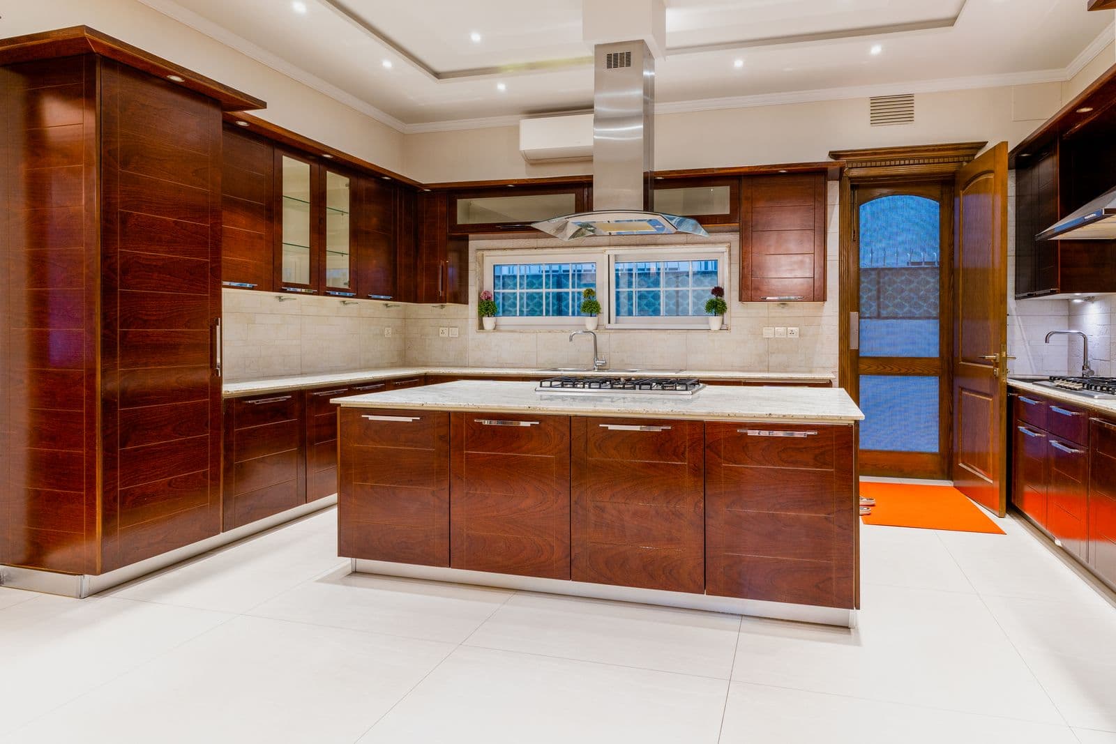 Luxury kitchen interior with island and premium cabinetry